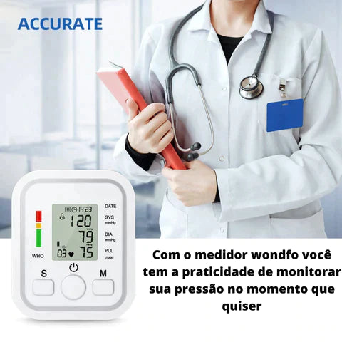 Medidor de Pressão Recarregável Eletrônico - Frete Grátis