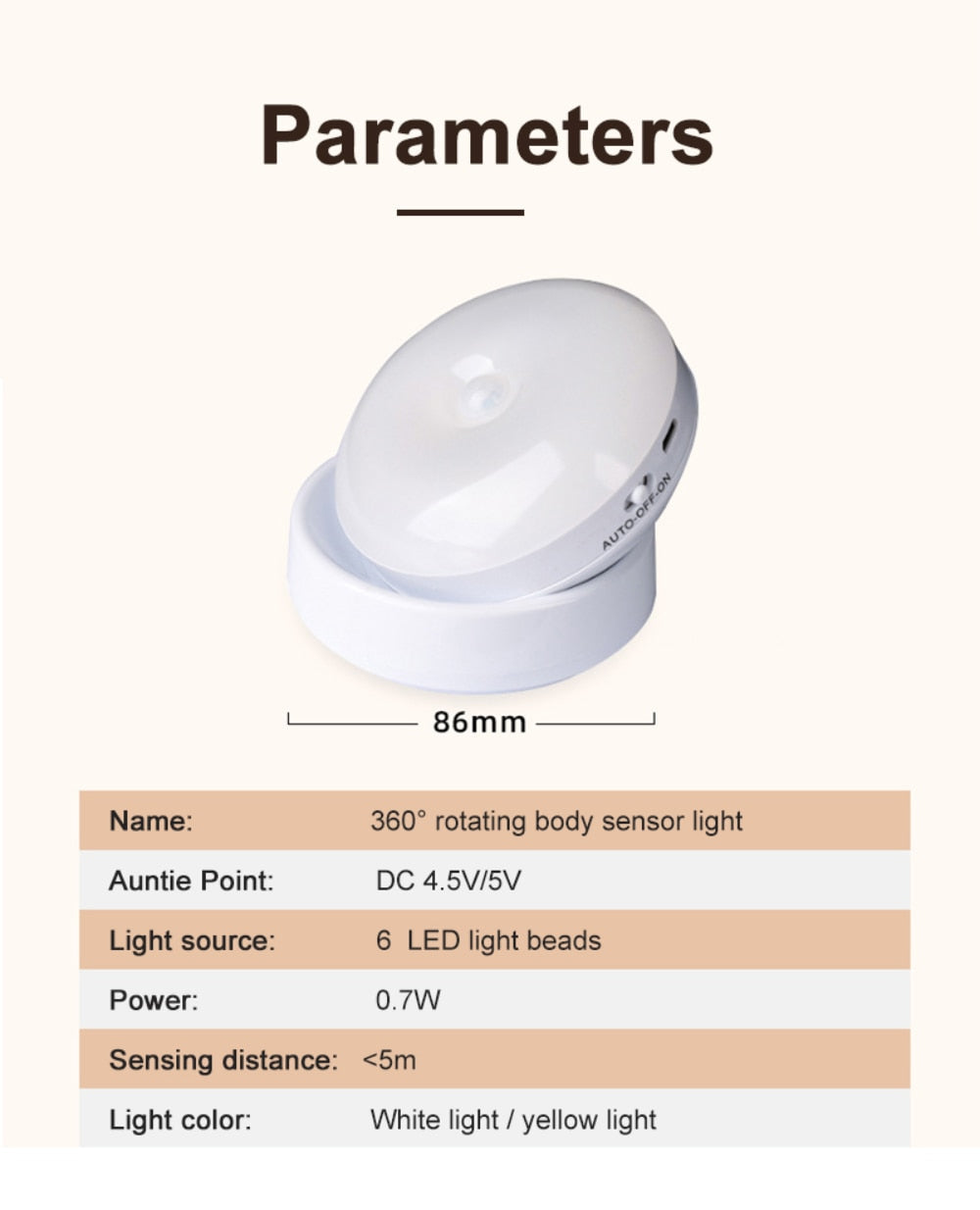 Luminária de Parede Externa com Sensor de Presença
